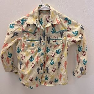 Toddler boy Wrangler pearl snap shirt